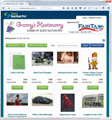 silent auction pro|silent auction websites nonprofits.
